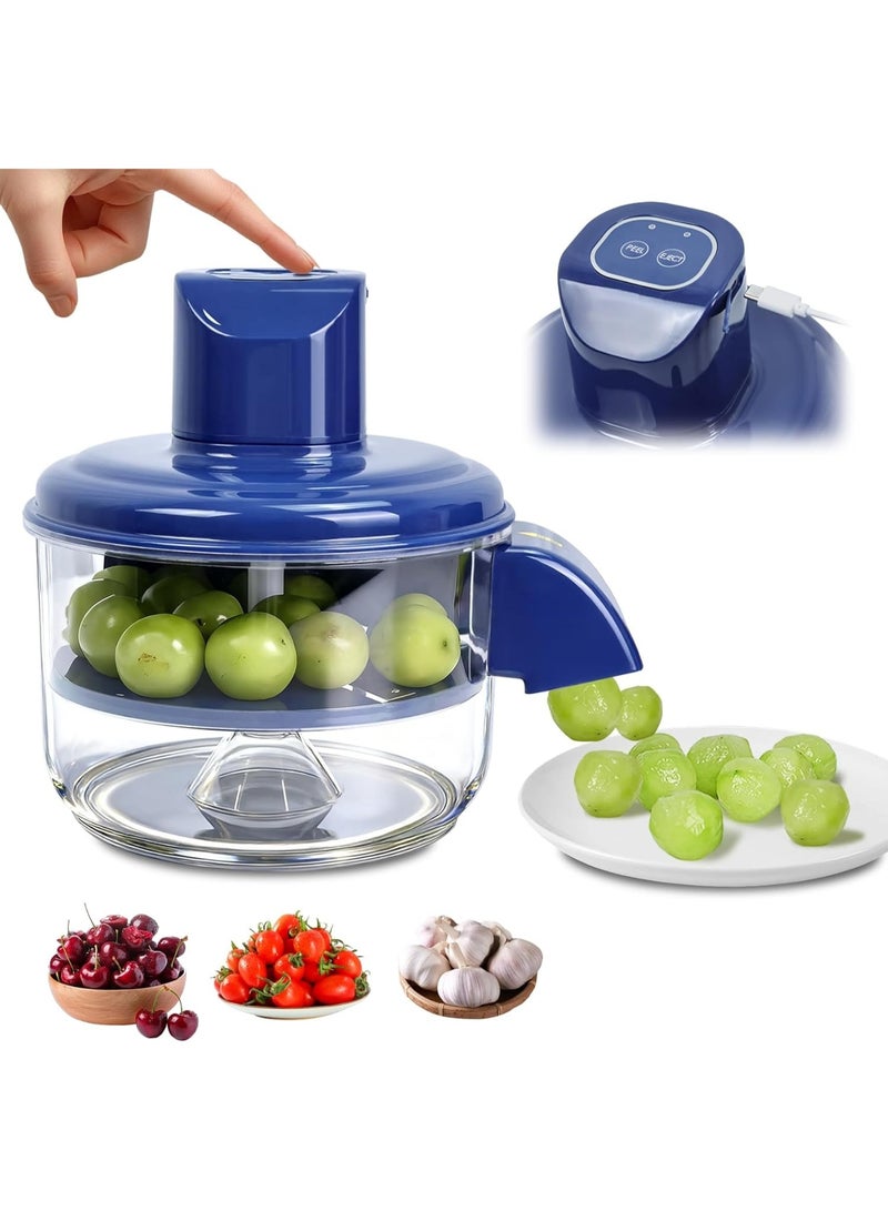 هابي هوم آلة تقشير كهربائية أوتوماتيكية للفواكه والخضروات – تقشير سريع للثوم والعنب والكرز والطماطم الصغيرة، جهاز قابل لإعادة الشحن، فصل القشرة عن اللب بسهولة، أداء آمن وقوي، مثالية للمطابخ المنزلية، التخييم، المطاعم الصغيرة ومحلات العصائر - Image 1